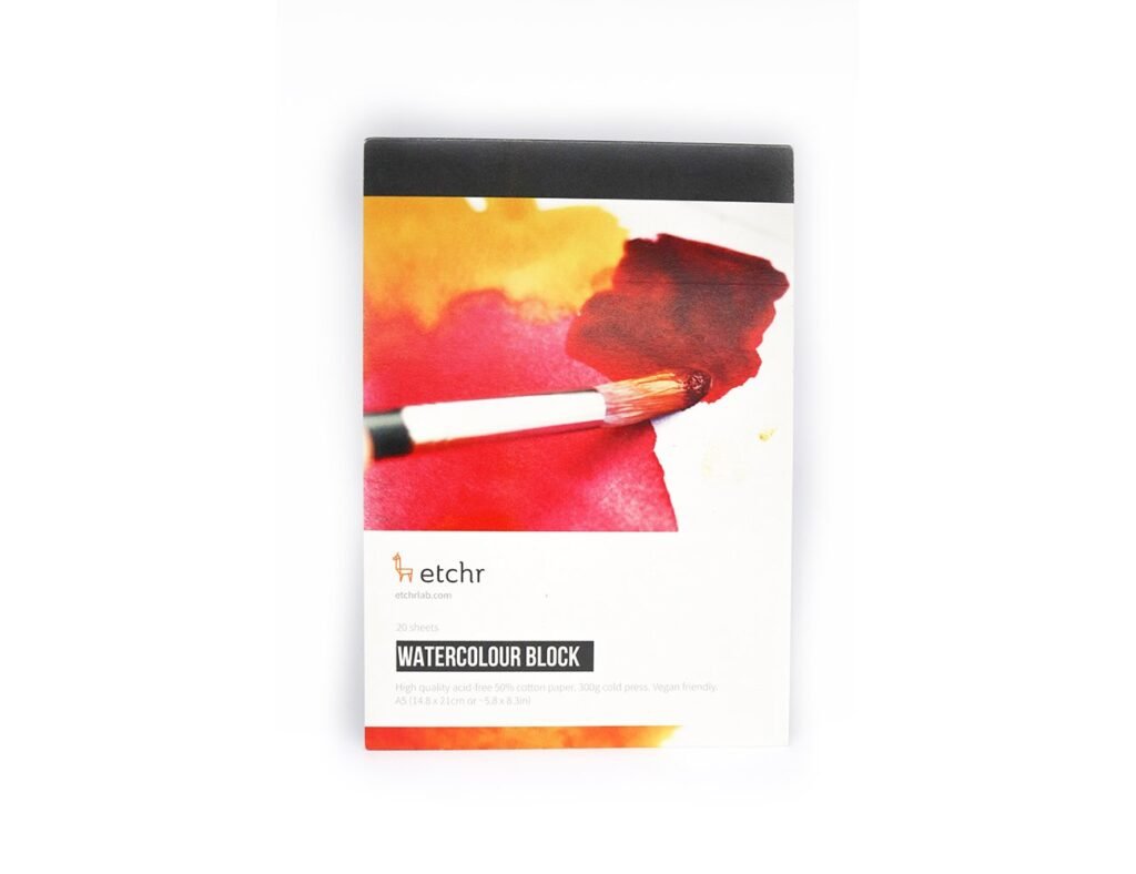 Etchr A5 paper block Cold pressed cotton paper block A5