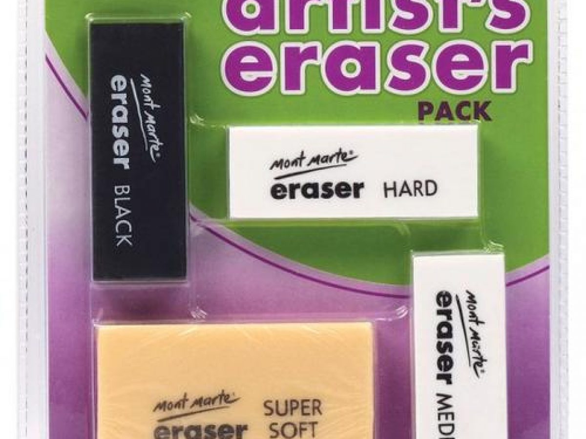 4Pcs Soft Medium Hard Sketch Art Eraser Clean Rubber Erasers