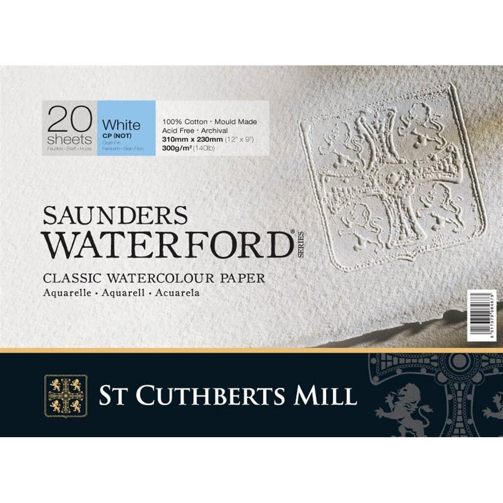 Saunders Waterford Bloc Rough High White 300gsm 31 X 23 Cm - 12X9IN