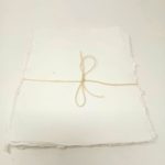 A4 White Cotton Rag Paper Deckled Edge