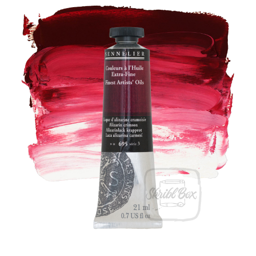 Alizarin Crimson 695 Series 3 Oil Paint Tube