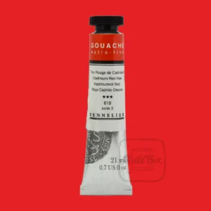 Cadmium Red Light 618 Series 3 – Sennelier Gouache Extra Fine Tube
