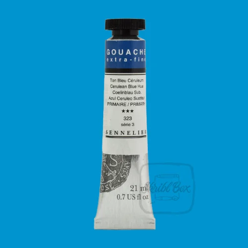 Cerulean Blue 323 Series 3 - Sennelier Gouache Extra Fine Tube