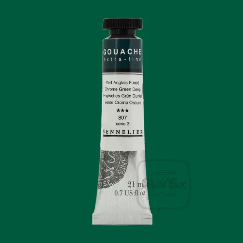Chrome Green Deep 807 Series 3 Sennelier Gouache Extra Fine Tube