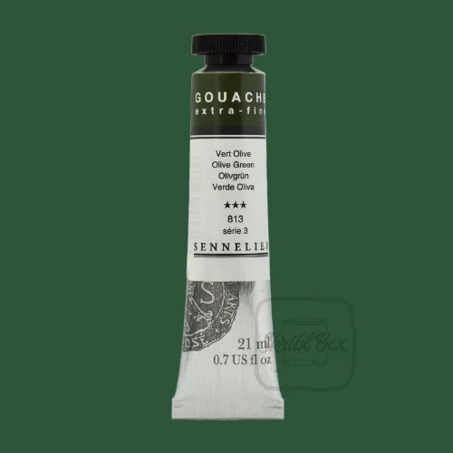 Olive Green 813 Series 3 Sennelier Gouache Extra Fine Tube