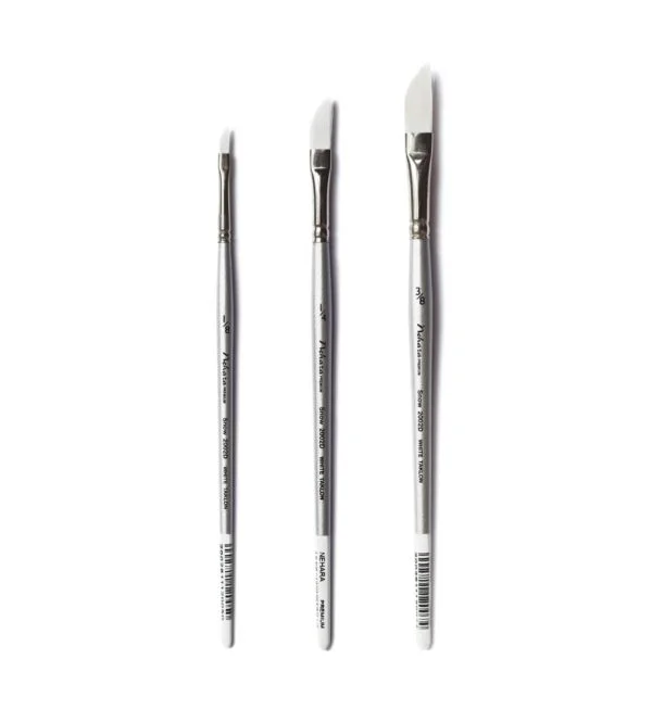 NEHARA PREMIUM WHITE TAKLON Dagger Brush Snow 2002D