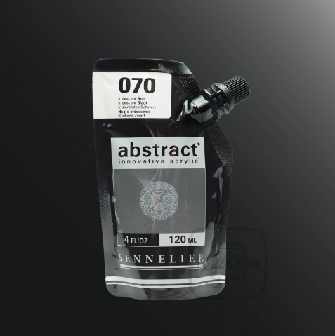 sennelier acrylic Iridescent Black
