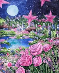 magical fairy garden acrylic paint ideas