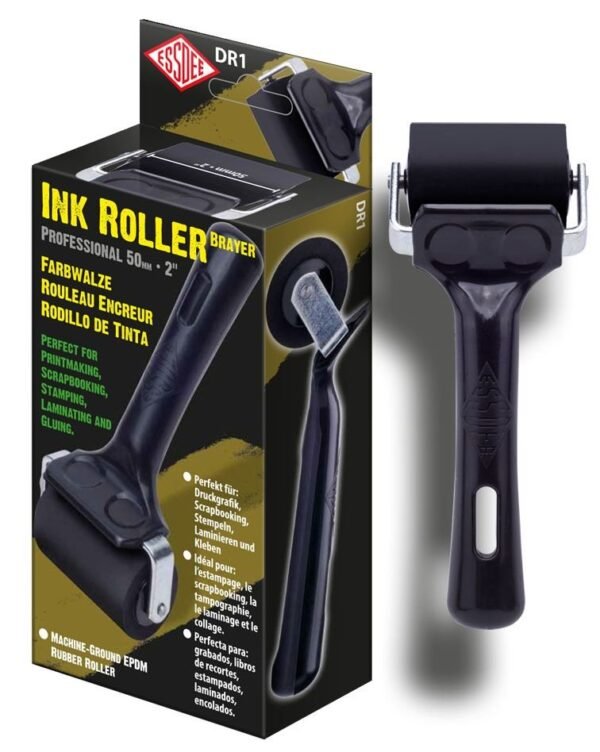 Professional Ink Roller/Brayer 50mm (Black Handle)