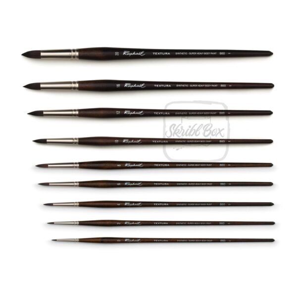 Series 860 Raphael Round Acrylic Brush Heavy Body - Image 2