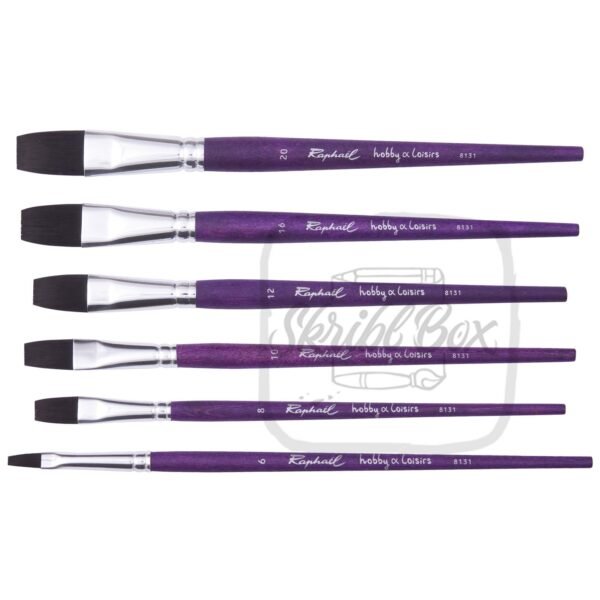 Raphael Hobby & Loisirs Flat Size Brush Series 8131 - Image 2