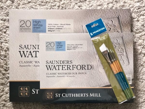 Saunders Waterford Cold Pressed HW 300gsm 20 Sheets 31 X 23 Cm