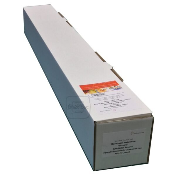 Cézanne - Mould-Made Watercolor Board 300 Gsm Rough Surface, 2 Deckled Edges, 1.25x10 M Roll - Hahnemühle