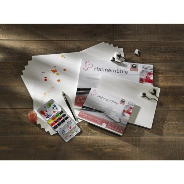 Expression Watercolor Paper 300 Gsm 30x40 Cm Matt Cold Pressed Surface 20 Sheets Block - Hahnemühle - Image 2