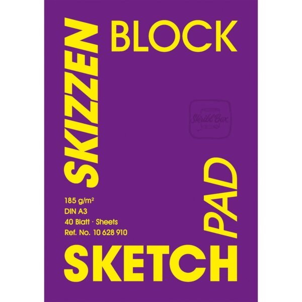 Sketch Paper Velvet 185 Gsm 40 Sheets A3 Sized Pad - Hahnemühle