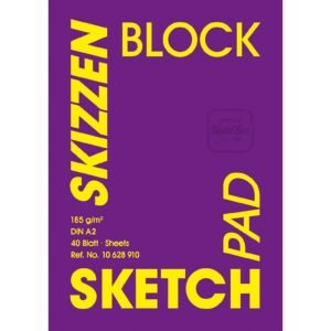 Sketch Paper Velvet 185 Gsm 40 Sheets A2 Sized Pad - Hahnemühle