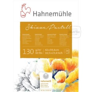 Sketch/Pastel 130 Gsm 100% Rag 30 Sheets A2 Sized Pad - Hahnemühle