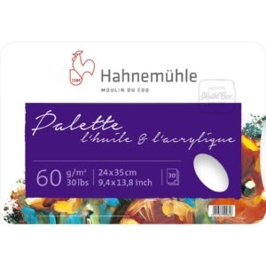 Palette Pad, Oil & Acrylic, 60 Gsm, 24x35 Cm, 30 Sheets Pad - Hahnemühle