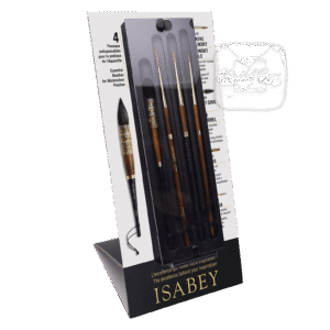 Isabey 4 Essential Watercolor Brushes Set