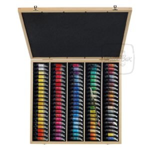 Watercolor Wooden Set 98 Colors + 1 Brush 100 Tubes 10 Ml - Sennelier