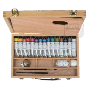 Gouache Wooden Set 15 Colors With Accessories - Sennelier