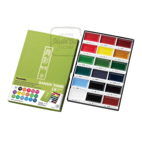 Gansai Tambi Watercolor 24 Color Set - Kuretake