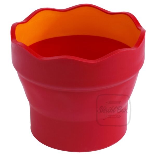 Clic & Go Foldable Artists' Watercup Red - Faber-Castell