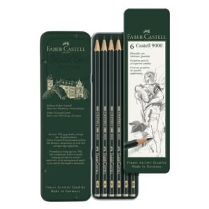 Graphite Pencil Castell 9000 Tin Of 6