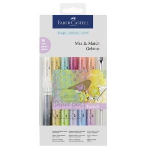 Gelatos Water Soluble Crayons Pastels - 15 Pcs Multi Surface - Faber-Castell