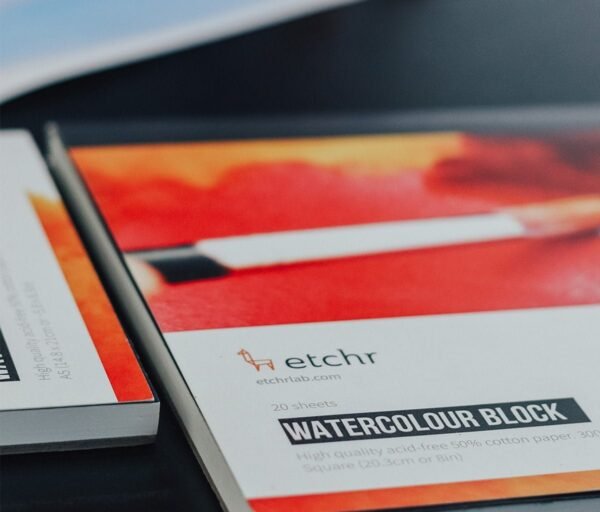 Etchr A4 Paper Block Cold Pressed 50% Cotton 20sheets 300g