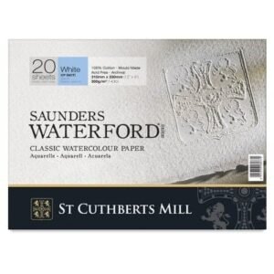 Saunders Waterford Bloc Rough High White 300gsm 41 X 31 Cm - 16X13IN