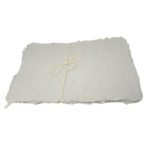 Light Grey A4 Cotton Rag Paper Set Bluecat - 10 Sheets of Deckled Edge Paper, 220 GSM Weight