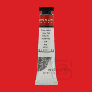 Helios Red 619 Series 4 - Sennelier Gouache Extra Fine Tube