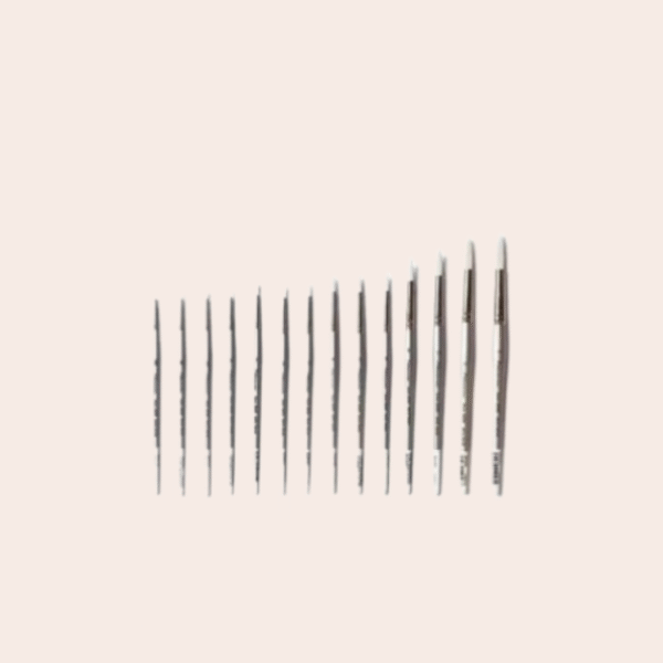NEHARA PREMIUM WHITE TAKLON Filbert Brush  Snow 2002R