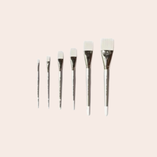 NEHARA PREMIUM WHITE TAKLON Flat Brush  Snow 2002T