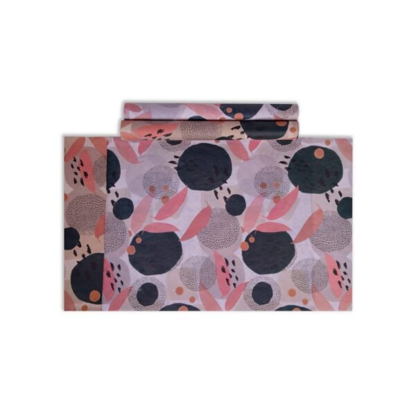 Organic Shapes Printed Gift Wrap – Hand Drawn Patterns For The Festive Season - BLUECAT PAPER - Image 2