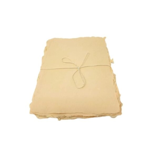 Bluecat Beige A5 Cotton Rag Paper Deckled Edge A4 Set Of 10 Sheets – 220 GSM - Image 3