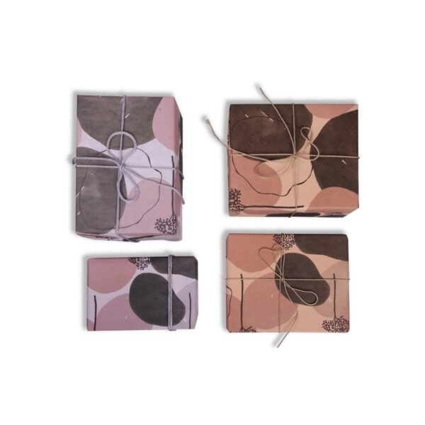 Organic Shapes Printed Gift Wrap – Hand Drawn Patterns For The Festive Season - BLUECAT PAPER - Image 7