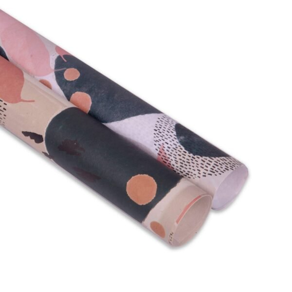 Organic Shapes Printed Gift Wrap – Hand Drawn Patterns For The Festive Season - BLUECAT PAPER - Image 6